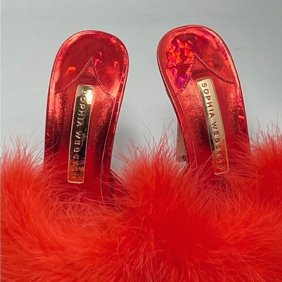 Sophia Webster Delicia Marabou Mules size 38 - Picture 5 of 12